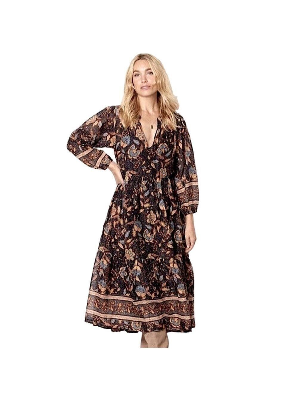 EVEREVE + SUNDRY ‘Felicity’ Prairie Maxi Dress - Picture 1 of 13